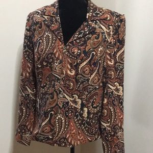 Vintage 70s retro print light jacket